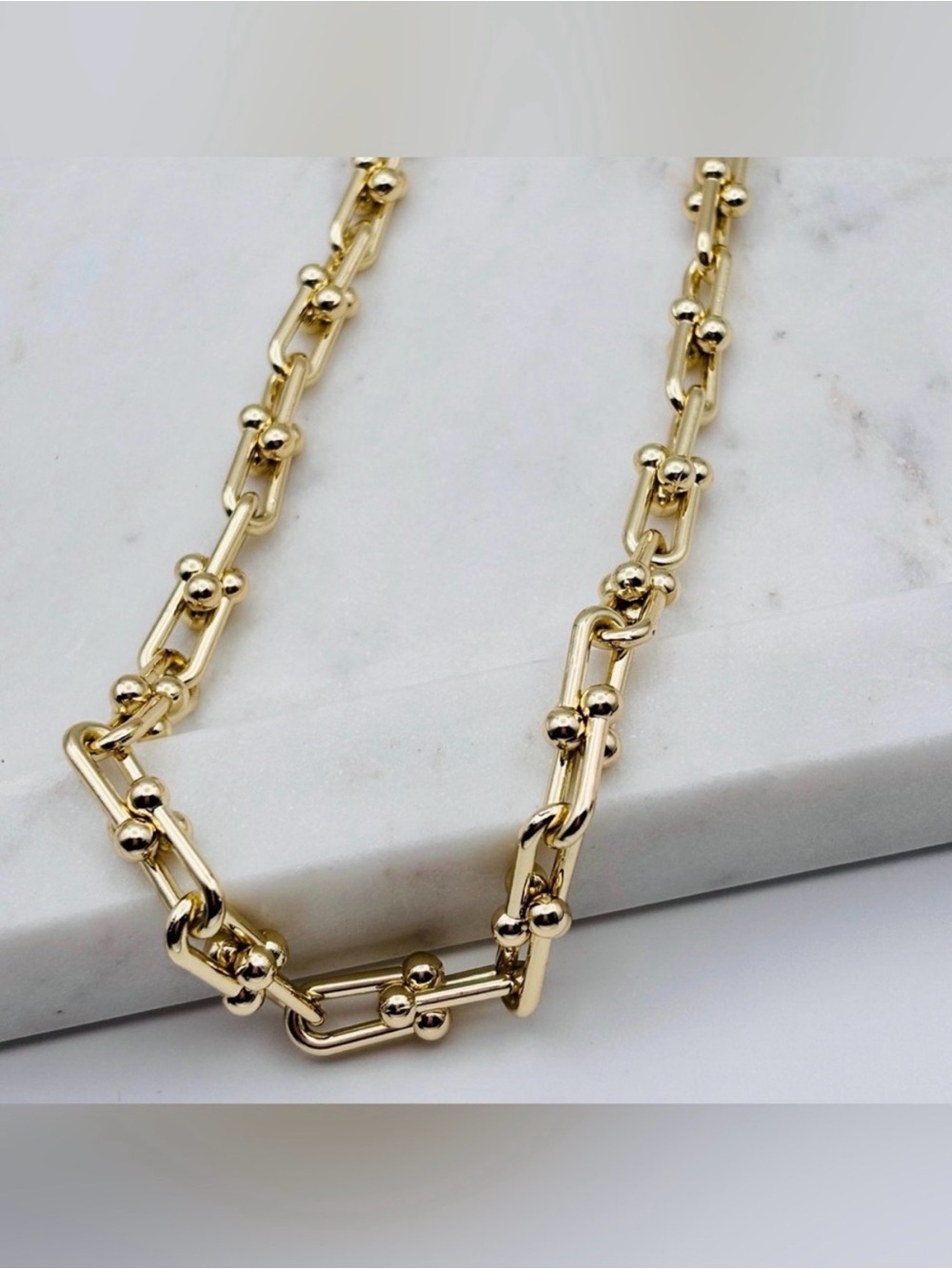 HardWear graduated link necklace 18K Gold Tone - Picture 5 of 5